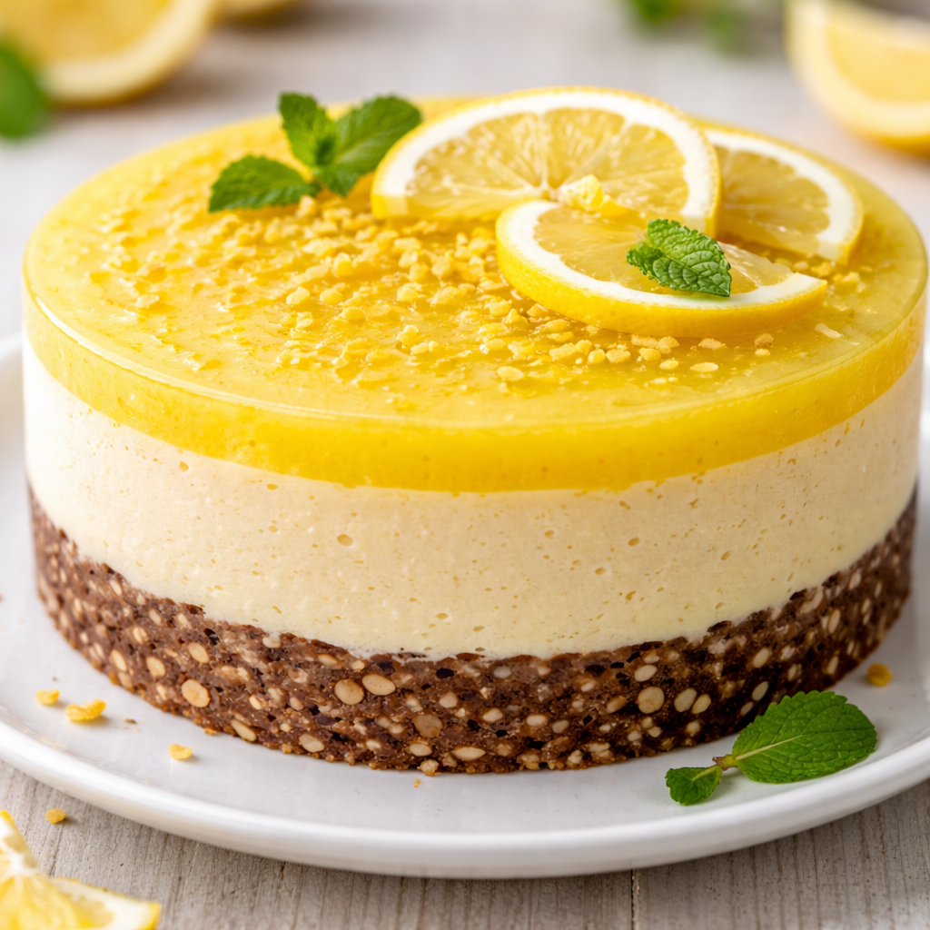 Osvježavajuća torta od limuna sa želeom – lagana kremasta torta bez pečenja, spremna za serviranje
